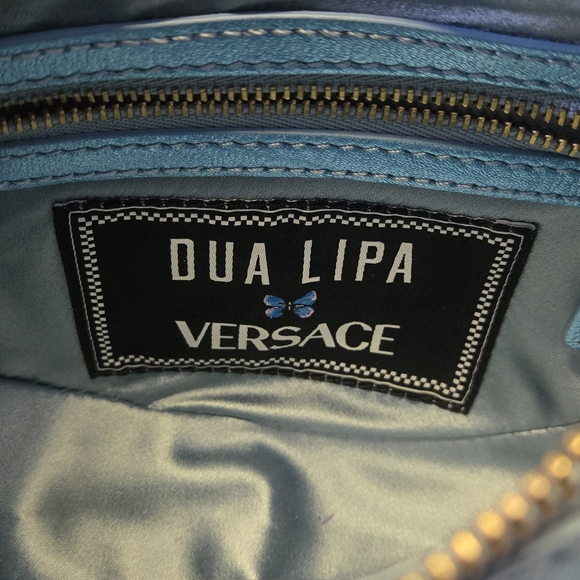Versace x Dua Lipa Repeat Crystal-Embellished Mini Hobo Bag - Picture 7 of 12